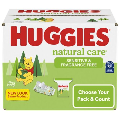 Huggies Natural Care Sensitive Baby Wipes, Unscented, 6 Flip-Top Packs (288 Wipes Total) - Huggies Natural Care Sensitive Baby Wipes, Unscented, 6 Flip-Top Packs (288 Wipes Total)
