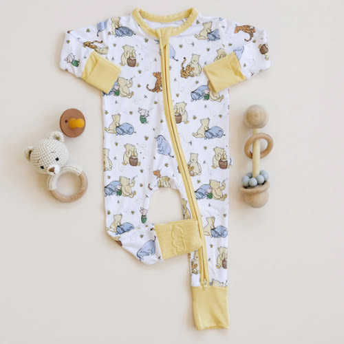 100 Acre Snooze Yellow Zippie Jammie