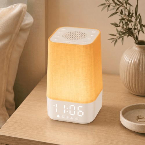 LEIKE Sunrise Alarm Clock with Sound Machine & Wake Up Light, White Noise & Nature Sounds for Adult Sleep, Gradual Sunrise Simulation
