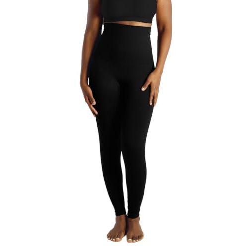 Belly Bandit Mother Tucker Discreet Breathable Compression Leggings | High Waisted Support Leggings for Women After Birth, Discreet Breathable Postpartum Pants Smooth Tummy