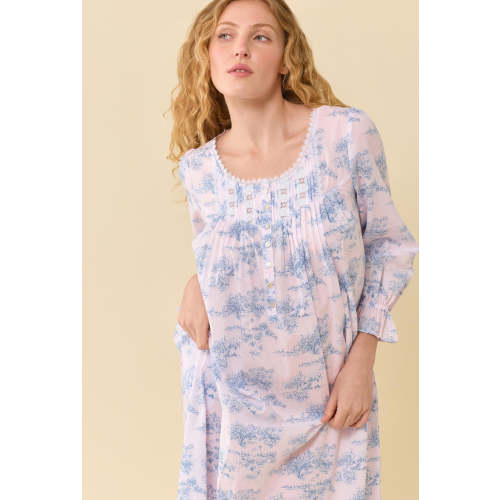 Carolyn Rose Toile 100% Cotton Woven Lawn Ballet Nightgown