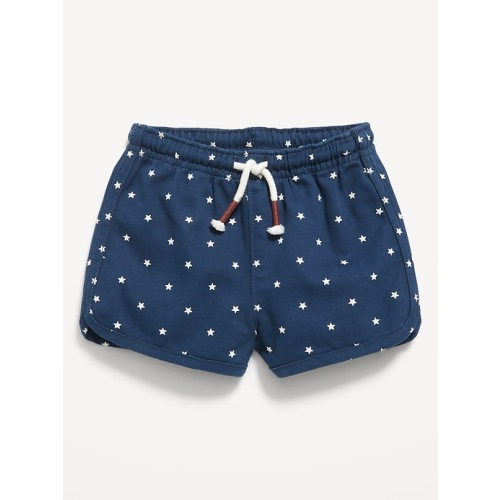 Twill Dolphin-Hem Shorts for Baby