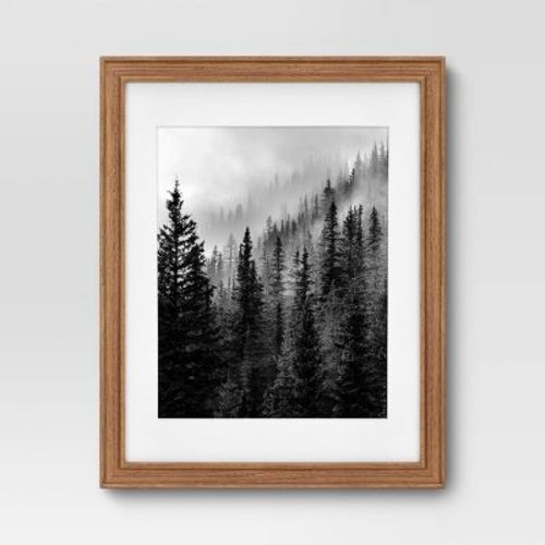 Wood Matted Wall Frame Midtone Woodgrain - Threshold™