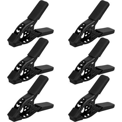 6-Piece Spring Clamps 4-inch Tarp Clamps Heavy Duty Woodworking Clips Spring Clips Metal Clamp Large Clamps Pool Cover Backdrop Stand Photograph Clamp