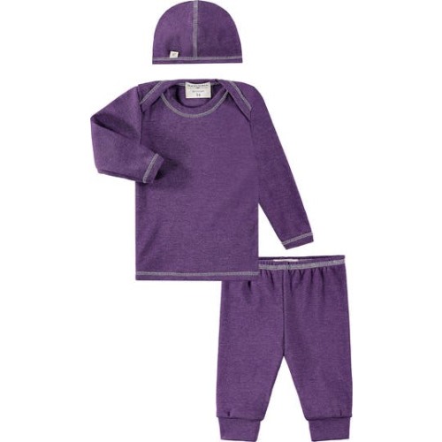 Rib Long Sleeve Top, Leggings & Hat Set