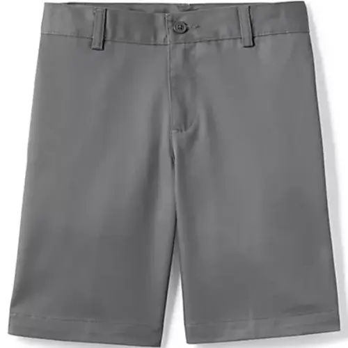 School Uniform Boys Plain Front Blend Chino Shorts | Lands' End