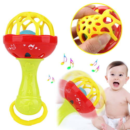 Kbndieu Baby Musical Rattles Shaker Toys 0-6-12 Months, Infant Developmental Hand Grip Baby Toys 0-3-6-12-18-24 Months, Newborn Soothing Toys for 1 Year Old Baby Boy Girl Birthday Gifts on Clearance