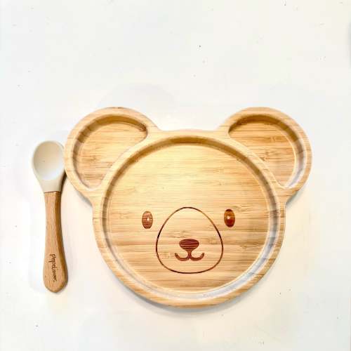 Bamboo Baby Bear Suction Plate