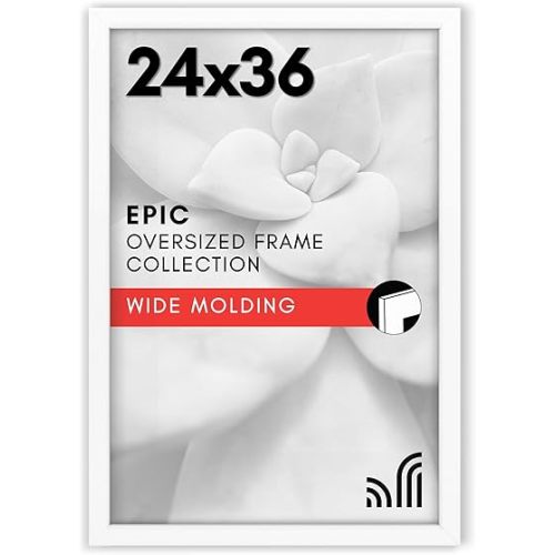 Americanflat 24x36 Poster Frame - White