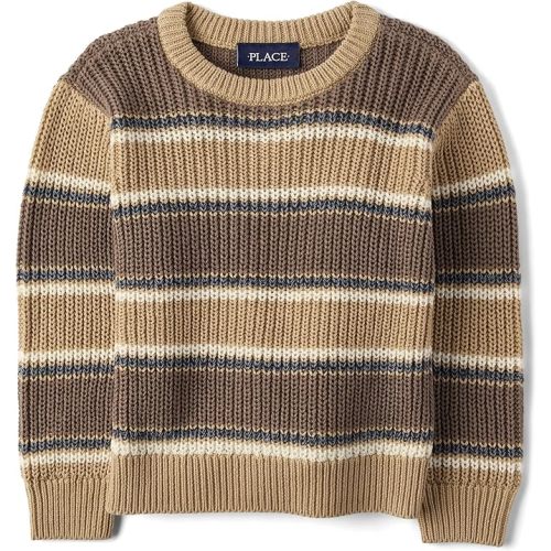 The Children's Place Baby Boys' and Toddler Long Sleeve Crew Neck Pullover Sweater