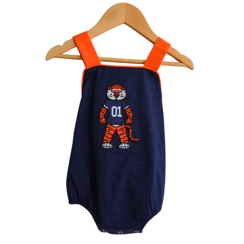 Auburn Aubie Tiger  Applique Mascot Auburn- Boy bubble
