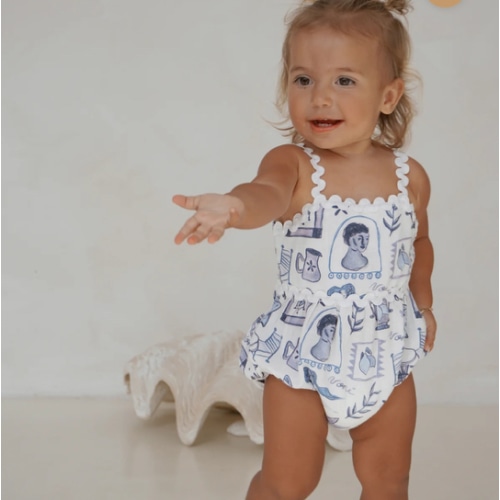 SANTORINI RIC RAC ROMPER