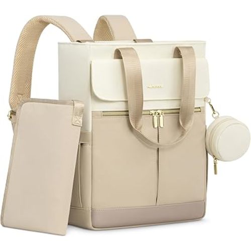 LOVEVOOK Diaper Backpack, Diaper Bag Tote with Insulated Pockets, Baby Bag for Girl Boy with Changing Pad, Large Baby Diaper Bag with Pacifier Case, Anti-Theft Travel Backpack for Women