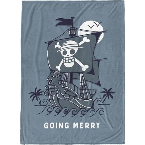 Jay Franco Kids Plush Throw Blanket – Soft & Comfy 50x70 Inches Throw for Couch or Bed – Cozy Home Décor for Living Room & Bedroom, Blue - One Piece