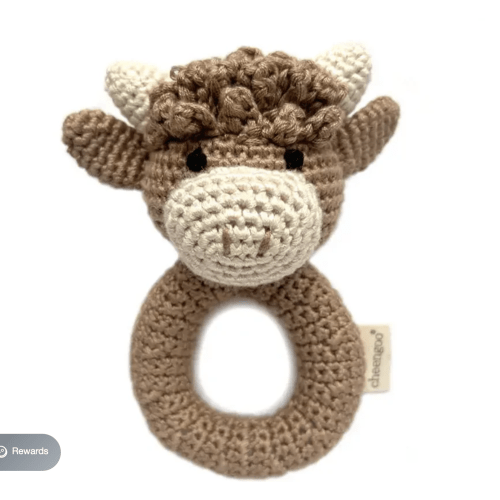 Crochet Highland Cow Rattle