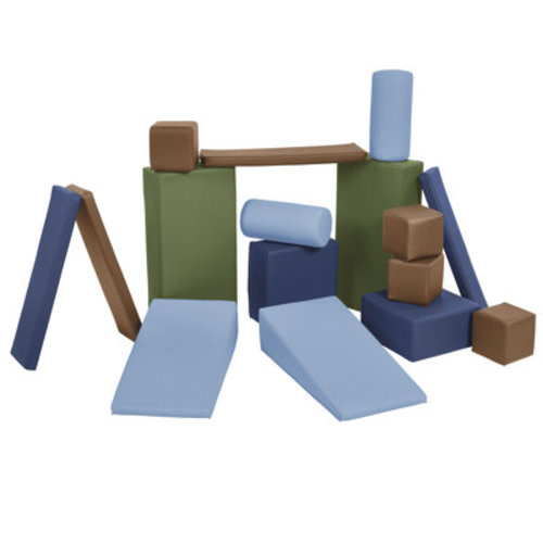 ECR4Kids SoftZone Soft Builder Blocks, Foam Shapes, 16-Piece & Reviews | Wayfair