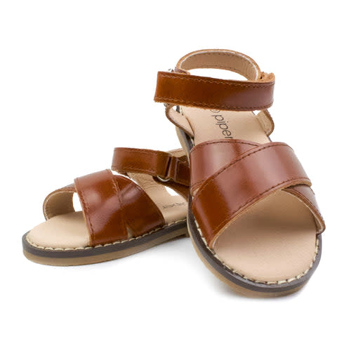 Piper Finn - Baby & Toddler Girl Shoes - Classic Sandals - Cognac