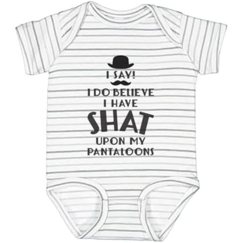 Tstars Funny Baby Bodysuit - I Do Believe I Have Shat Upon My Pantaloons Infant Outfit Gift for Newborn Boy or Girl