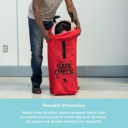 Disney Baby by J.L. Childress Gate Check Air Travel Bag for Umbrella Strollers, Red