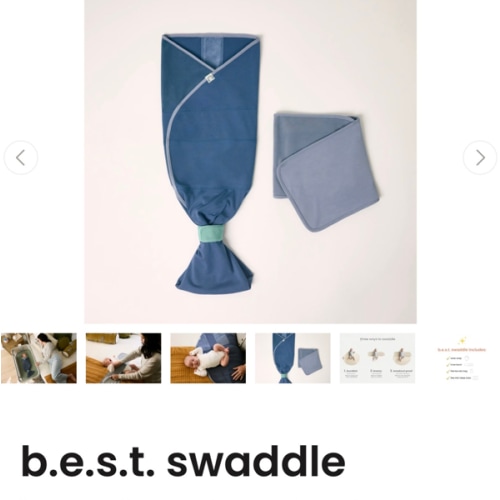 b.e.s.t. swaddle - Coastal Blue