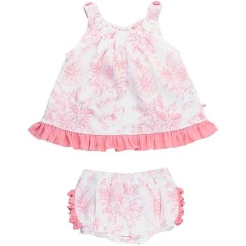 RuffleButts Baby/Toddler Girls Swing Top & Bloomer Coordinated Set