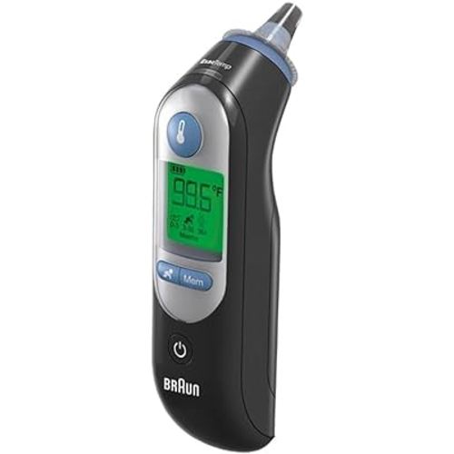 Braun ThermoScan 7 – Digital Ear Thermometer for Kids, Babies, Toddlers and Adults – Fast, Gentle, and Accurate Results in 2 Seconds - Black, IRT6520BUS