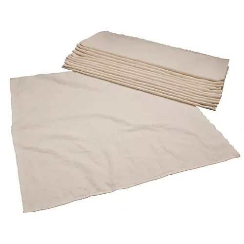 OsoCozy - Organic Flat Cloth Diapers (Dozen) - 27 x 30.5 - One-Layer Nappies Made of Soft, Durable 100% Birdseye Cotton - The Best Organic Diapers - Sold by The Dozen.