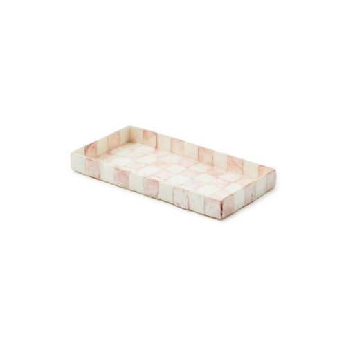 Rosy Check® Capiz Vanity Tray