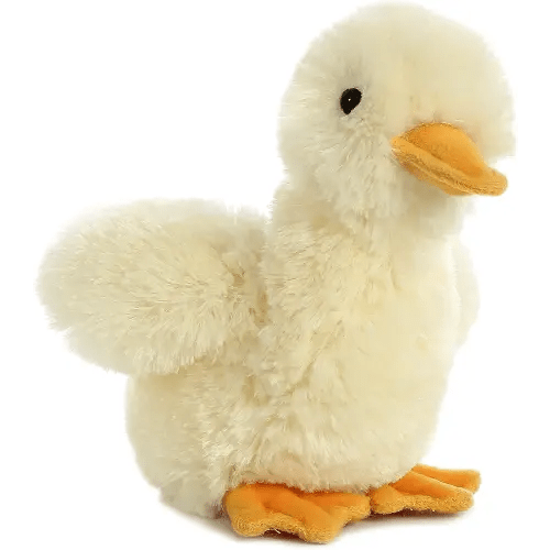 Aurora® Adorable Mini Flopsie™ Duckling Stuffed Animal - Playful Ease - Timeless Companions - Yellow 8 Inches