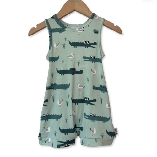 Later Gator Sleeveless Shorty Romper