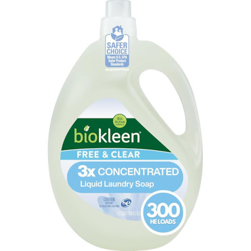 Biokleen Free & Clear Natural 3X Concentrated Liquid Laundry Detergent