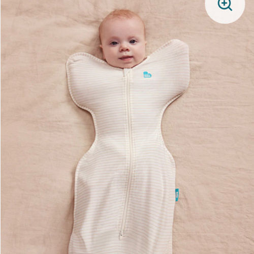 Swaddle Up™ 0.2 TOG Cotton Tan Breton Stripe