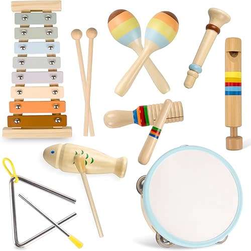 Baby Musical Instruments Montessori Wooden Toys for Toddlers