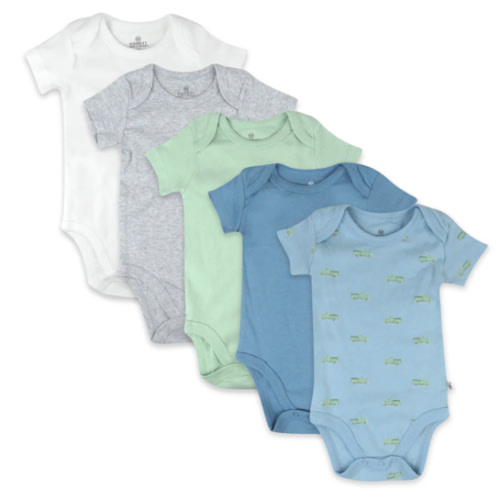 5-Pack Organic Cotton Short Sleeve Bodysuits | Honest Baby Clothing