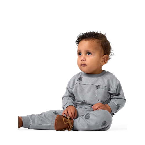Modern Moments by Gerber Baby Boy Hacci Top and Jogger Outfit Set, Sizes 0/3 Months - 24 Months