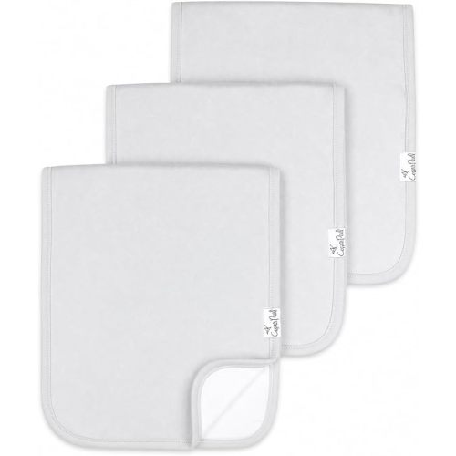 Copper Pearl Premium Baby Burp Cloths - 3-Pack Large Cotton Burp Cloths, Extra Soft Spit Up Rags with 3 Absorbent Layers, Perfect for Baby Boy and Baby Girl Gifts