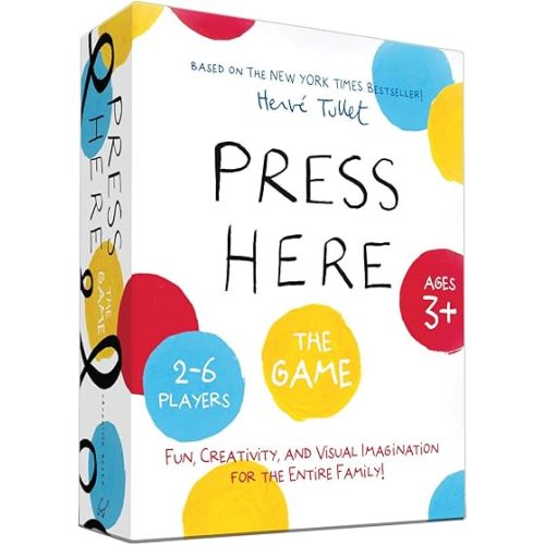 Hervé Tullet's Press Here Game (Art Games for Preschool, Preschool Game, Games for Children Ages 2-6)