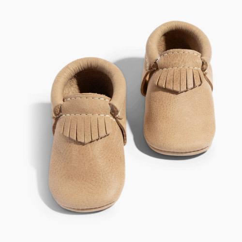 Freshly Picked City Moccasin - Weathered Brown, Newborn