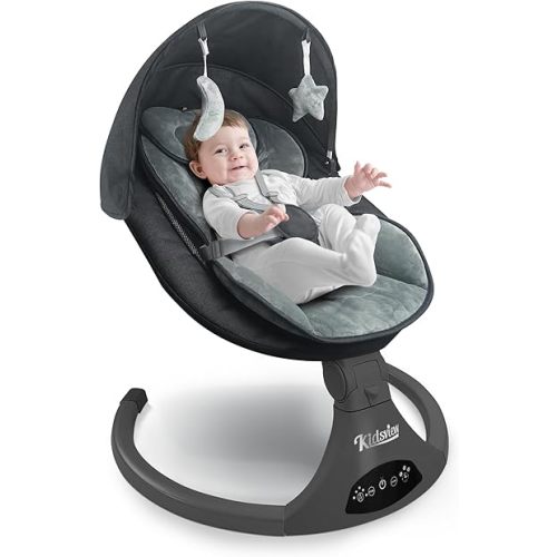 Baby Swings for Infants | Electric Bouncer for Babies,Portable Baby Swing for Newborns,5 Speeds,3 Seat Positions