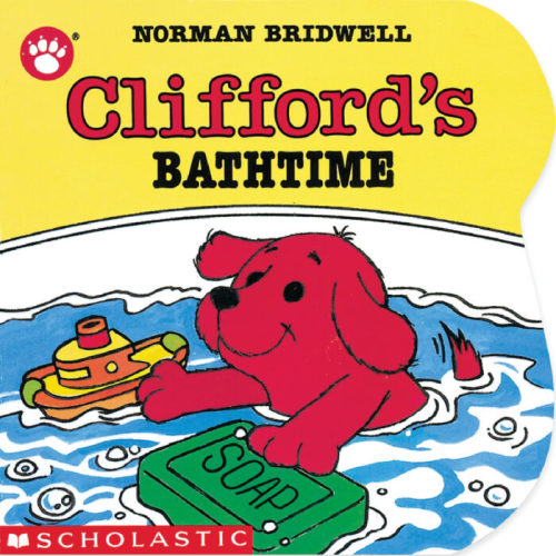 Clifford the Small Red Puppy Board Books: Clifford's Bathtime by Norman Bridwell | The Scholastic Parent Store