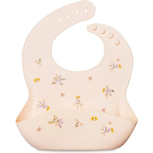 Loulou Lollipop Waterproof Silicone Bib – Ditsy Floral