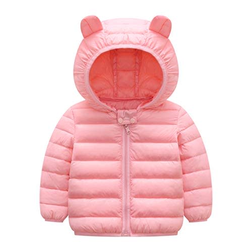 HILEELANG Kids Boy Girl Winter Hooded Puffer Jackets Coats Light Weight Padded Outerwear