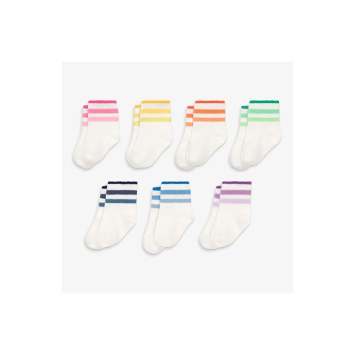 Baby Tonal Ringer Sock 7-Pack