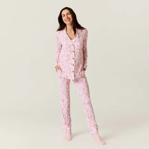 Floral White Luxe Womens Pajamas | Antoinette