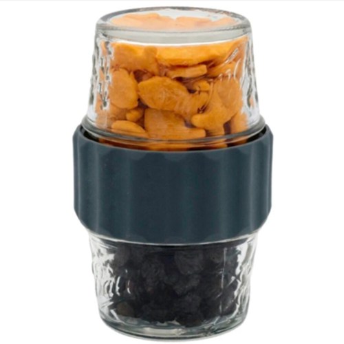 2-in-1 Lid to Connect Two Regular Mouth Mason Jars 2 Pack