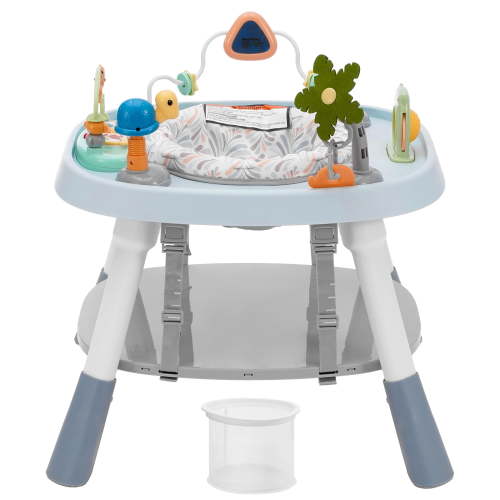 KFFKFF Baby Activity Center, Dynamic Play Zone, Seat with Full Circle Rotation & Height Flexibility, Child's Jumping Bouncer & Activity Desk with Learning Toys, Melodious Tunes, Suitable for 6 Months