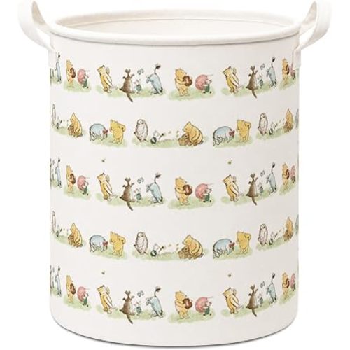 Classic Bear Storage Basket, Foldable Canvas Laundry Basket With Waterproof PE Coating, Kids, Boys And Girls Room Clothes Storage, Nursery Bathroom And Bedroom Supplies & Accessories - A25