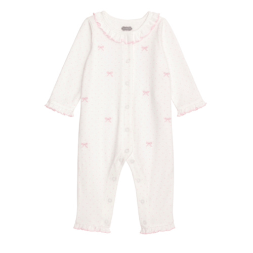 Embroidered Bow Bodysuit | Adorable 0-3M Newborn Essential | Mud Pie
