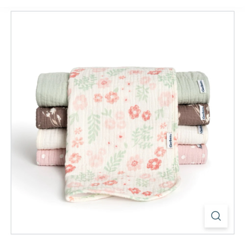 5-Pack Baby Girls Pink Floral Muslin Burp Cloths – Gerber Childrenswear