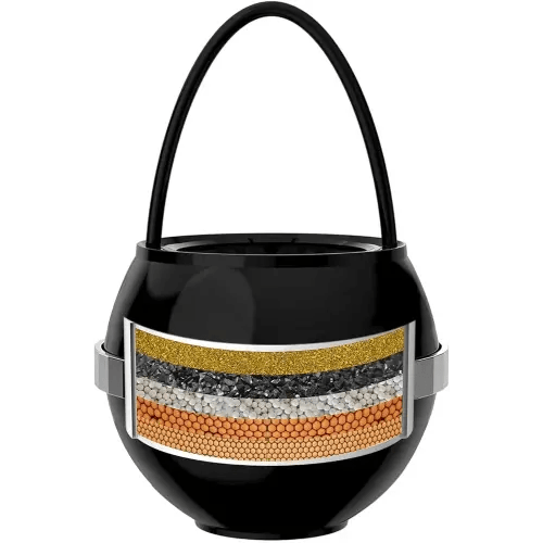 Bath Filter for Tub - Kinder Water Filter for Bathtub, Hard Water Softener to Remove Lead,Chlorine and Fluoride, Improve Skin, Hair and Nails Condition,Matte Black